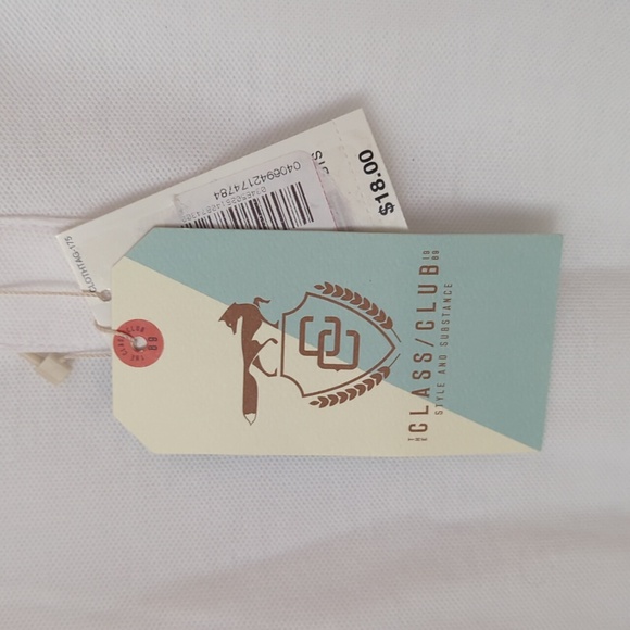 Big Boys Class Club White Polo Size 18/20 NWT - Picture 6 of 7